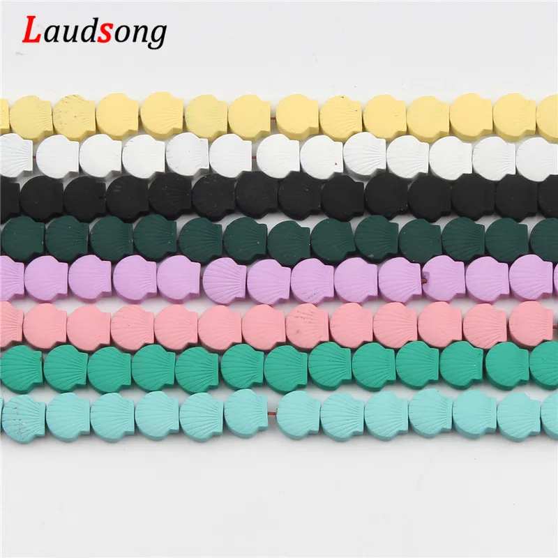 Natural Shell Hematite Stone Beads Spray paint Loose Spacer For Jewelry Making Diy Necklace Bracelet Accessories 8x9mm | Украшения и