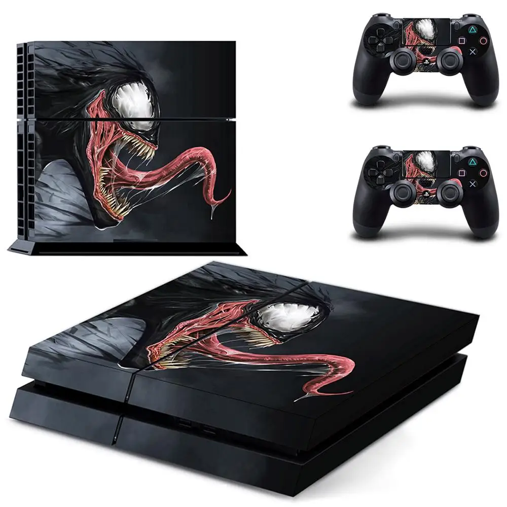 Venom наклейка для PS4 наклейка для sony playstation 4 PS4 консоли и 2 крышки контроллеров наклейки для приставки стикер s винил