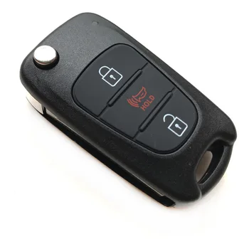 

3 Buttons Flip Folding key Case For KIA Rondo Rio Soul Sportage Sorento K5 K2 For Hyundai I20 I30 I35 Car Remote Key shell Fob