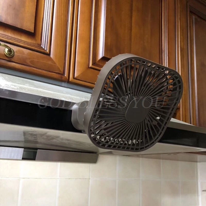 Cooling fan, magnetic USB, USB or AA battery-powered, desk fan with 3-speed timing function