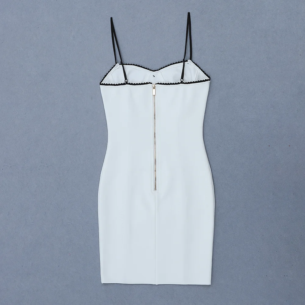 Белый ремень женское сексуальное Новое прибытие bodycon мини-повязка платье