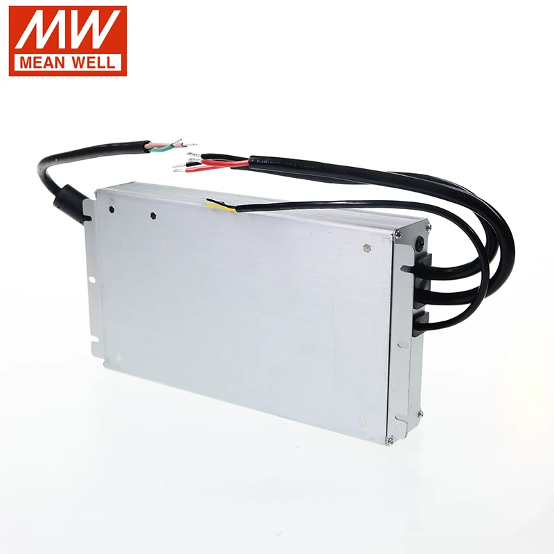 MEAN WELL Светодиодный источник питания HLG-600H-12A 12 В регулируемый светодиодный драйвер 110 В/220 В переменного тока до 12 В постоянного тока 40А 480 Вт Водонепроницаемый IP65 трансформатор