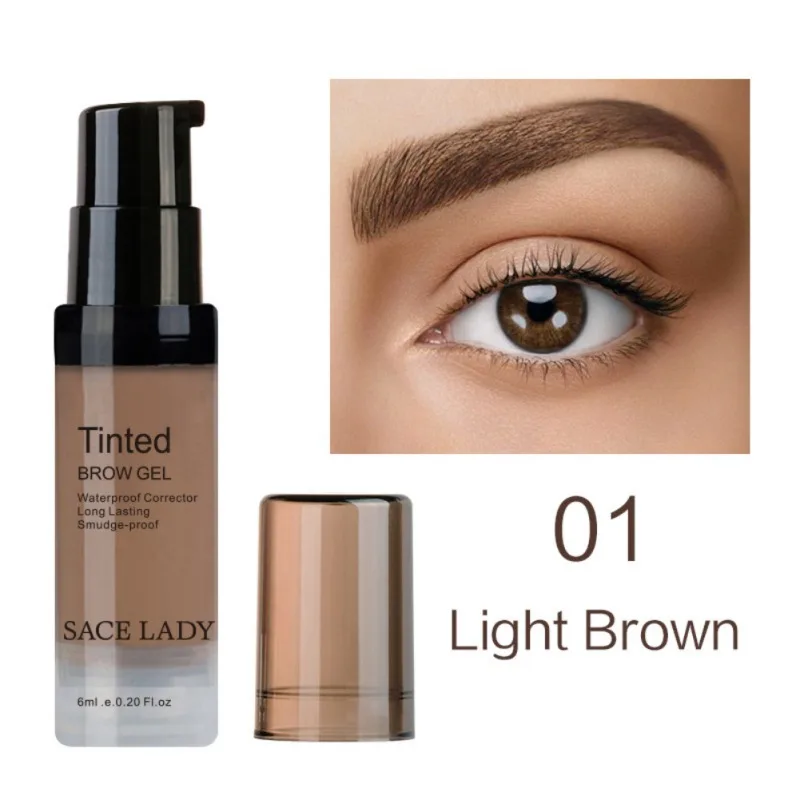 Wholesale 3 Colors Waterproof Dye Eyebrow Mascara Cream Eye Brow Gel Make Up Kit Natural Makeup Cosmetics - Цвет: A1