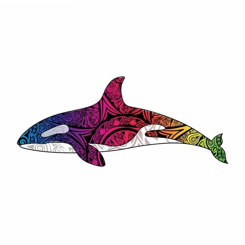 

SZWL Orca Whale Car Stickers Fine Decal JDM Automobile Accessories Cartoon Anime Vinyl for Refrigerator RV VAN,13cm*5cm
