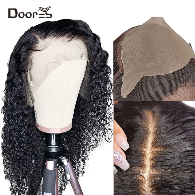 13x6 поддельные волосы на голову парик предварительно сорванная монгольская причудливая завивка Remy кружева фронта человеческих волос парики для черных женщин " разделяющий передний парик шнурка