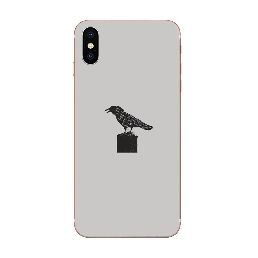 Cool Crow черный и белый цвета для Xiaomi Redmi Mi 4 7A 9T K20 CC9 CC9e Note 7 9 Y3 SE Pro Prime Go Play Мягкий ТПУ