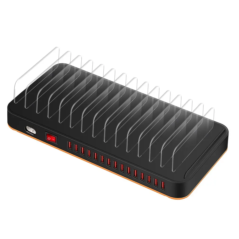 Интеллектуальное мульти быстрое зарядное устройство USB зарядка несколько 15 USB зарядная станция для телефона универсальное usb-хаб умное зарядное устройство