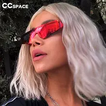 47126 полуоправы маленькие солнцезащитные очки с одной линзой для мужчин и женщин модные UV400 очки