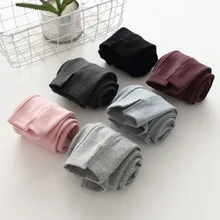 Весенние новые стильные однотонные леггинсы в Корейском стиле с боковыми разрезами для девочек