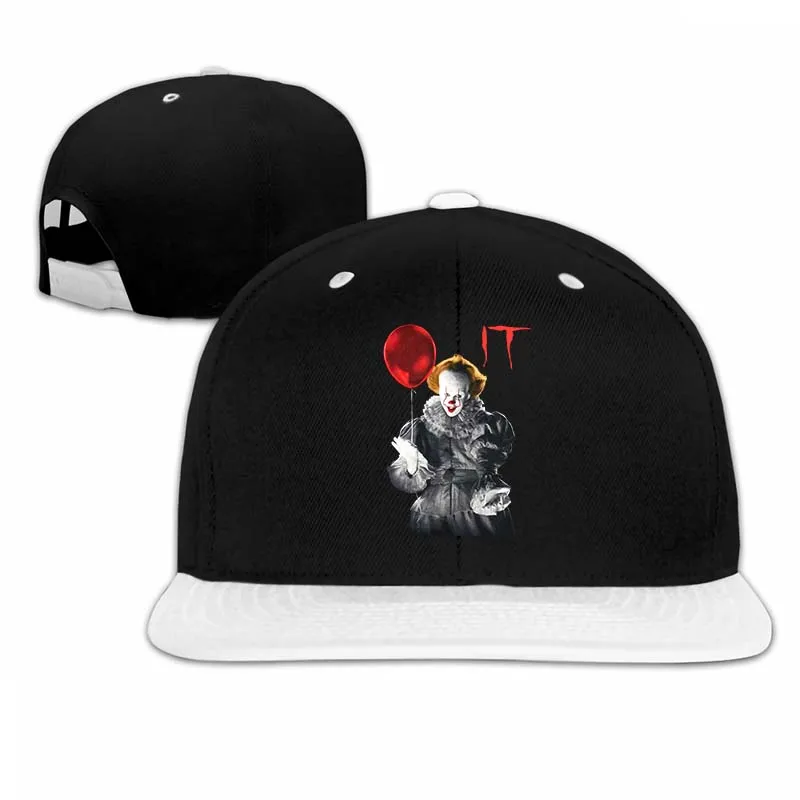 Это фильм Pennywise клоун держа воздушный шар бейсбольная кепка Мужчины Женщины Дальнобойщик шляпы Мода Регулируемая Кепка - Цвет: 5-White