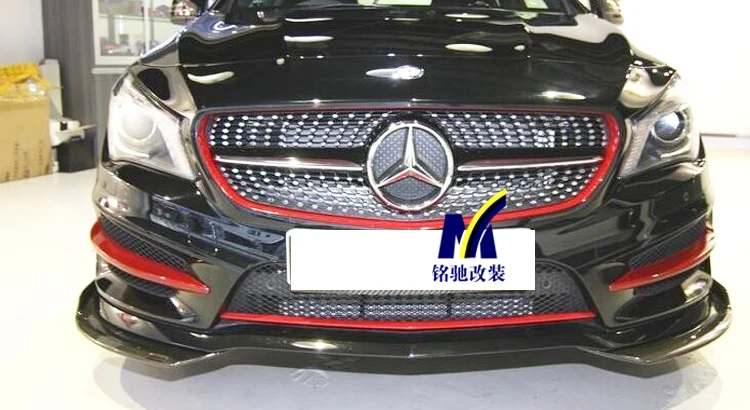 Подходит для Mercedes-Benz A W176 A180A250A260A45 карбоновое волокно передний угол включения обертывания