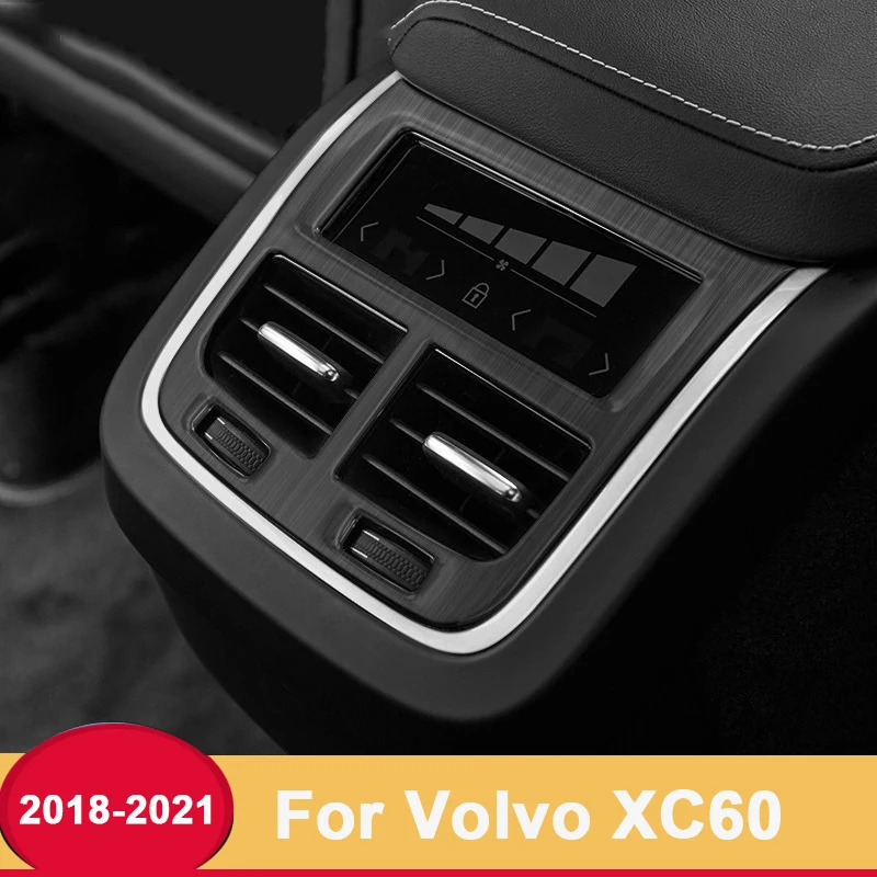 

Задний подлокотник для Volvo XC60 2018 2019 2020 2021, крышка панели для отделки воздуховыпускного отверстия, аксессуары для модификации интерьера автомобиля