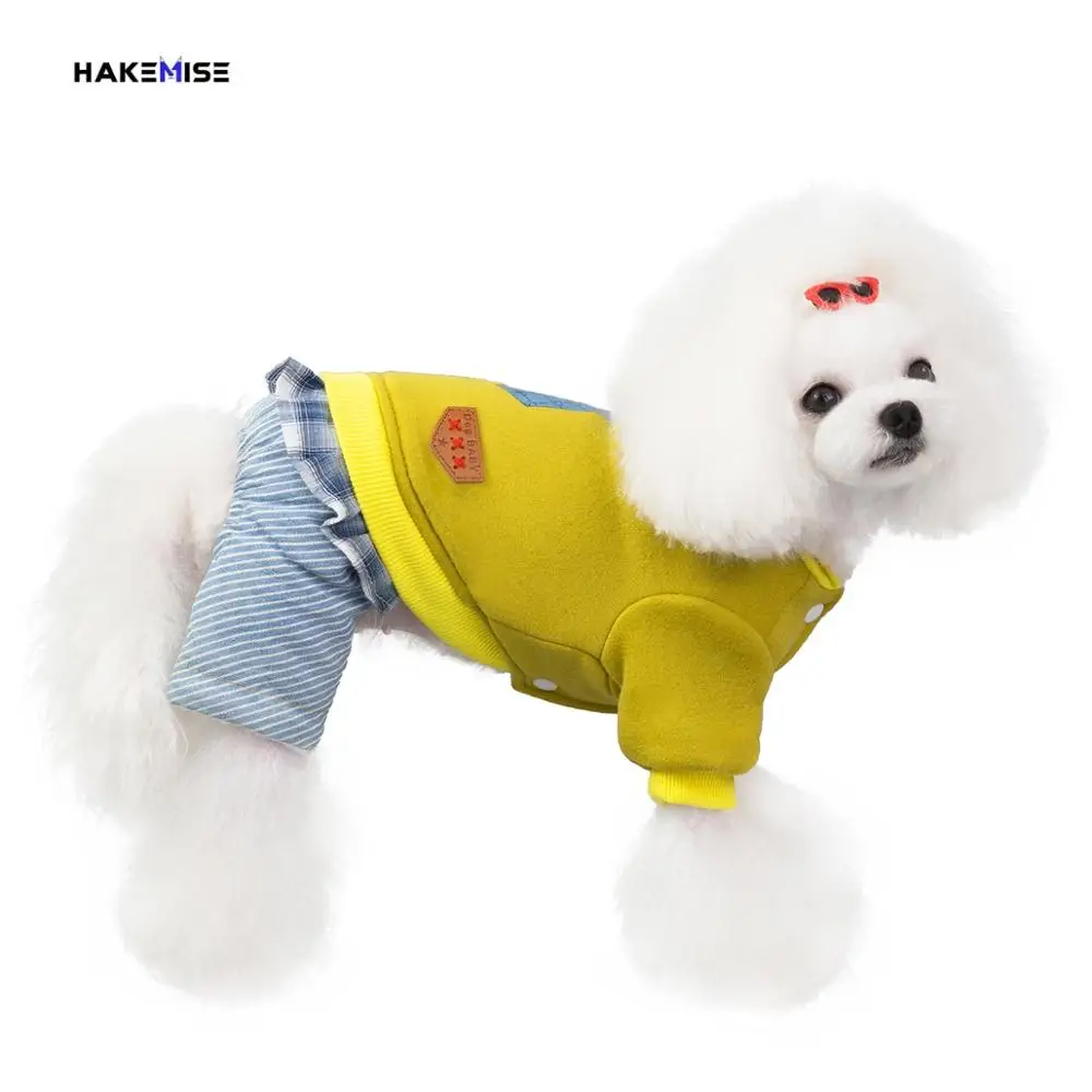 yellow color Забавная теплая одежда для собак комбинезон для животных Одежда для домашних животных костюм кошки Рождество Хэллоуин куртка для собак большой щенок - Цвет: yellow color