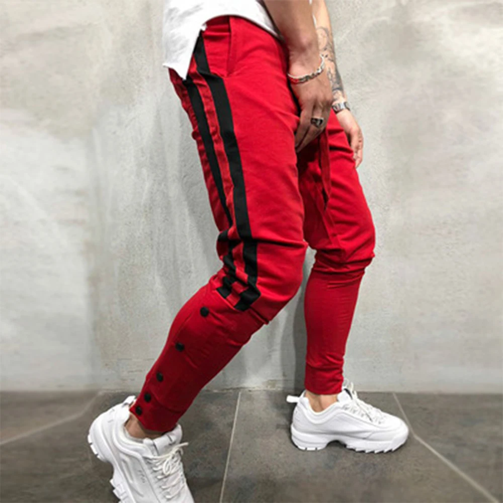 OA men's модный бренд Jogger контрастные цветные штаны Фитнес длинные тренировочные брюки бодибилдера тренировки Slim Fit колготки брюки