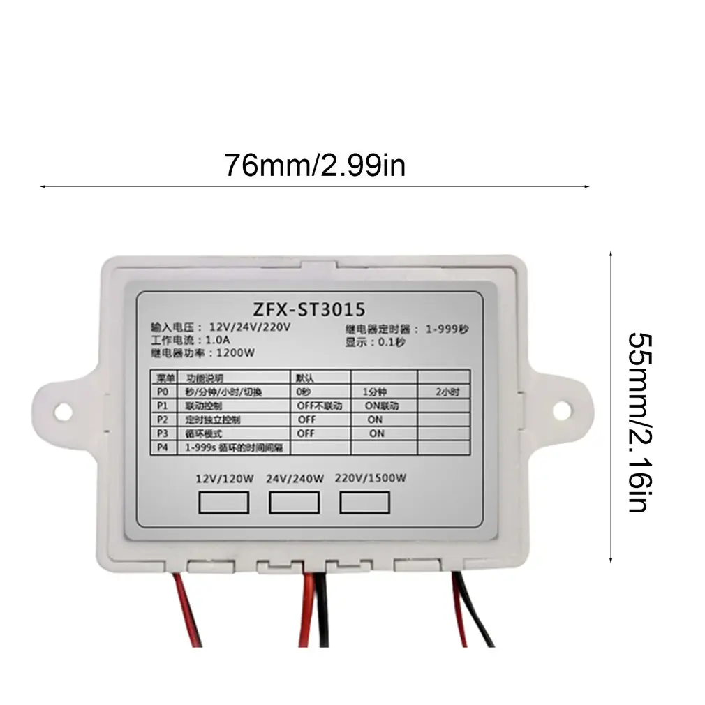 ZFX-ST3015 контроллер инкубатора интеллектуальный цифровой двойной термостат регулятор температуры регулятор переключатель