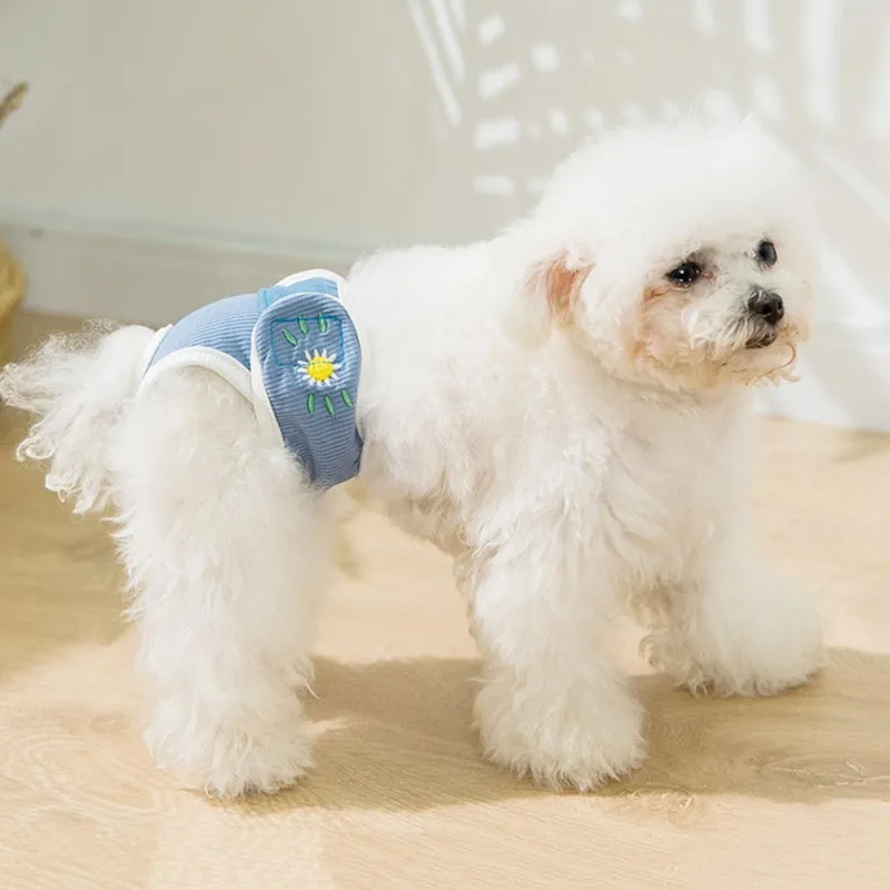 Washable Female Dog Diapers Physiological Pants Shorts Soft Girl Dogs Pets Underwear Sanitary Panties Pet Products | Дом и сад