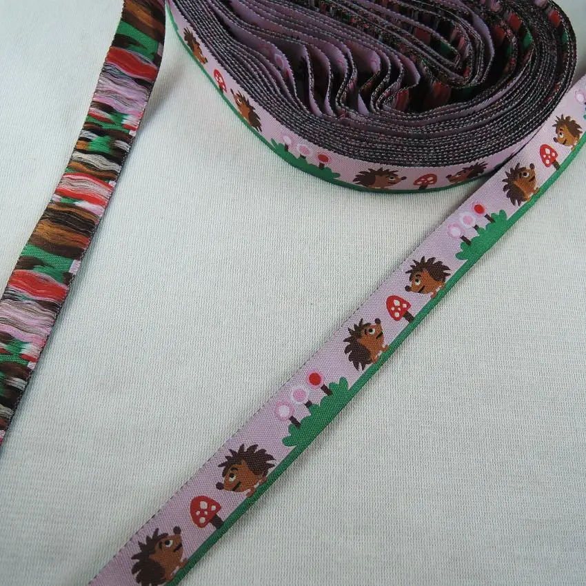 Новинка, животное, лошадь, лиса, ежик, Бабочка, олень 5/8 ''(16 мм x 5 ярдов) плетеная жаккардовая из полиэстера ленты с ловкостью для ошейника для собаки