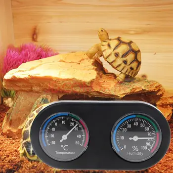 

Reptile Tank Thermometer Hygrometer Monitor Temperature and Humidity in Vivarium Terrarium Reptile and Amphibian Supplies C42