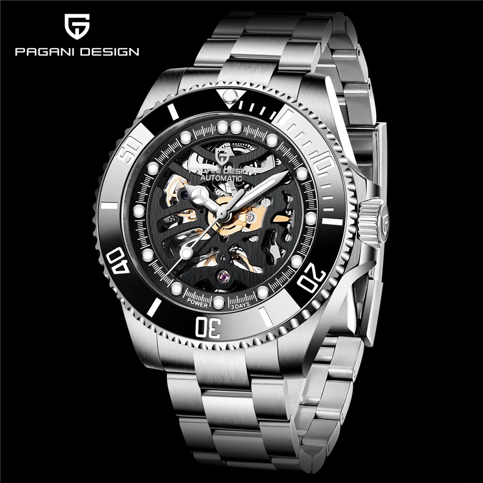 PAGANI DESIGN Brand Men Business Luxury Watch Men Automatic Mechanical Watches Waterproof Stainless Steel Fashion Men's Watches