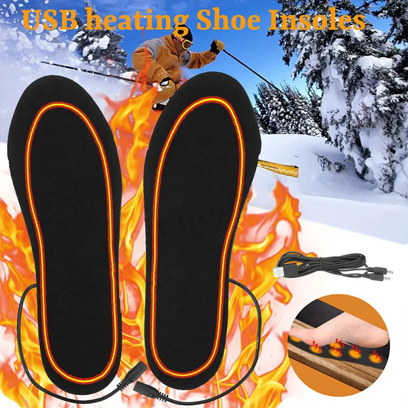 

Heated Insoles Electric Foot Heated Boot Feet Warmer Home Furnishing Heater Insoles Warmer Insoles Black Winter Warming