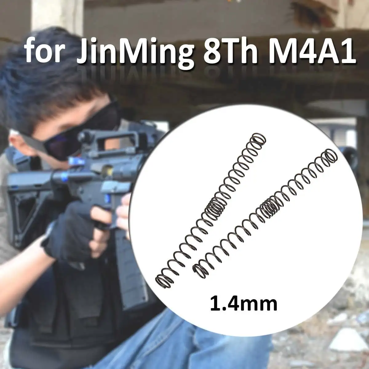 2 шт. 1,4 мм JinMing обновленные пружины для JinMing 8Th M4A1 Сменные аксессуары наружные игрушки Gu n аксессуары пружины