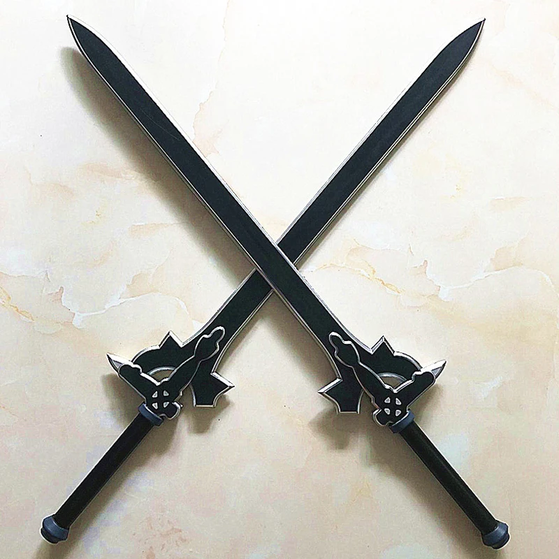 

1: 1 80cm Sword Art Sword SAO Dark Repulsor & Asuna Kirigaya Kazuto Elucidator Weapon Action Figure Sword PU Cosplay toy