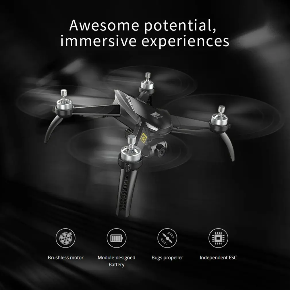 B5W gps Радиоуправляемый Дрон 4K HD камера бесщеточный мотор с Wi-Fi 5G FPV камера регулировки авто возврат RC самолет