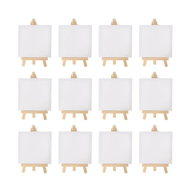  Beechwood Table Easel (16 Inch, 7 Pack), Easel Stand for Painting  Canvases, Art, and Crafts, Painting Party Easel, Kids Student Tabletop  Easels for Painting, Portable Canvas Photo Picture Sign Holder