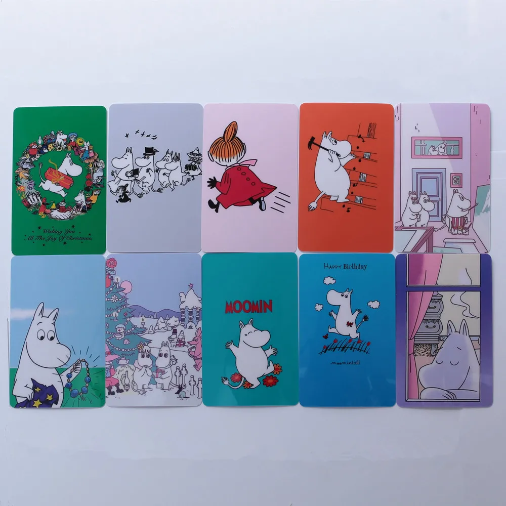 Moomin Muuminpeikko Новая модная карточная наклейка игрушка Наклейка Малыш Муми мультяшная наклейка милый финский персонаж наклейка для телефона