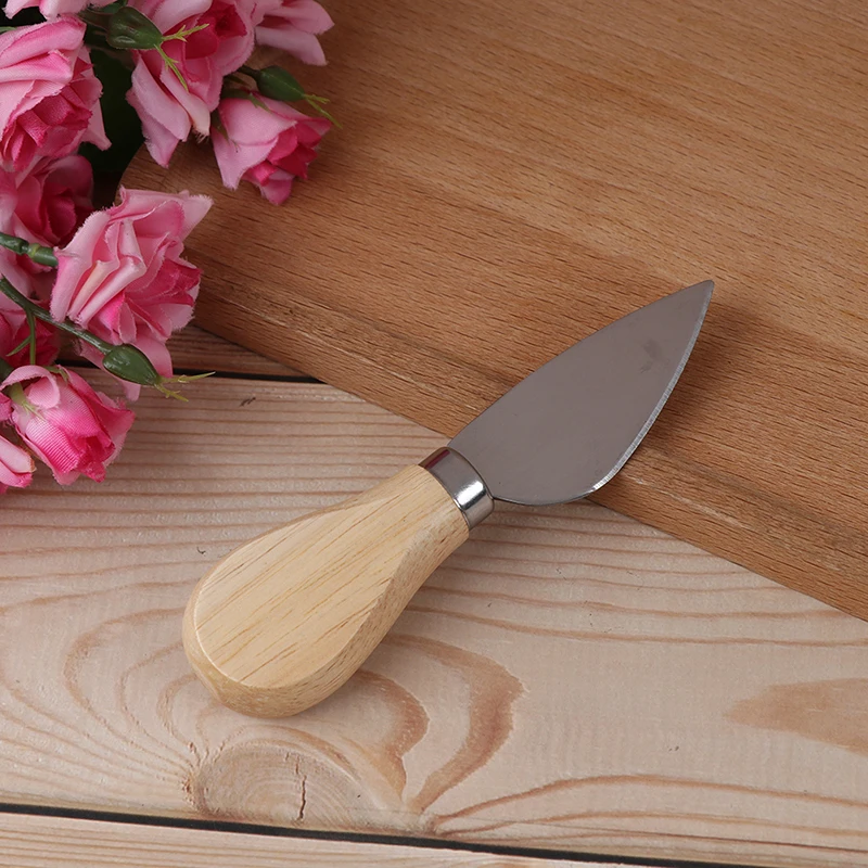 4pc/set Cooking Tools Oak Wood Handle Cake Cheese Knife Cheese Knife Set