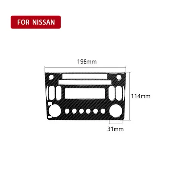 

Carbon Fiber Black CD Panel Trim Frame Sticker Accessories Car Interior