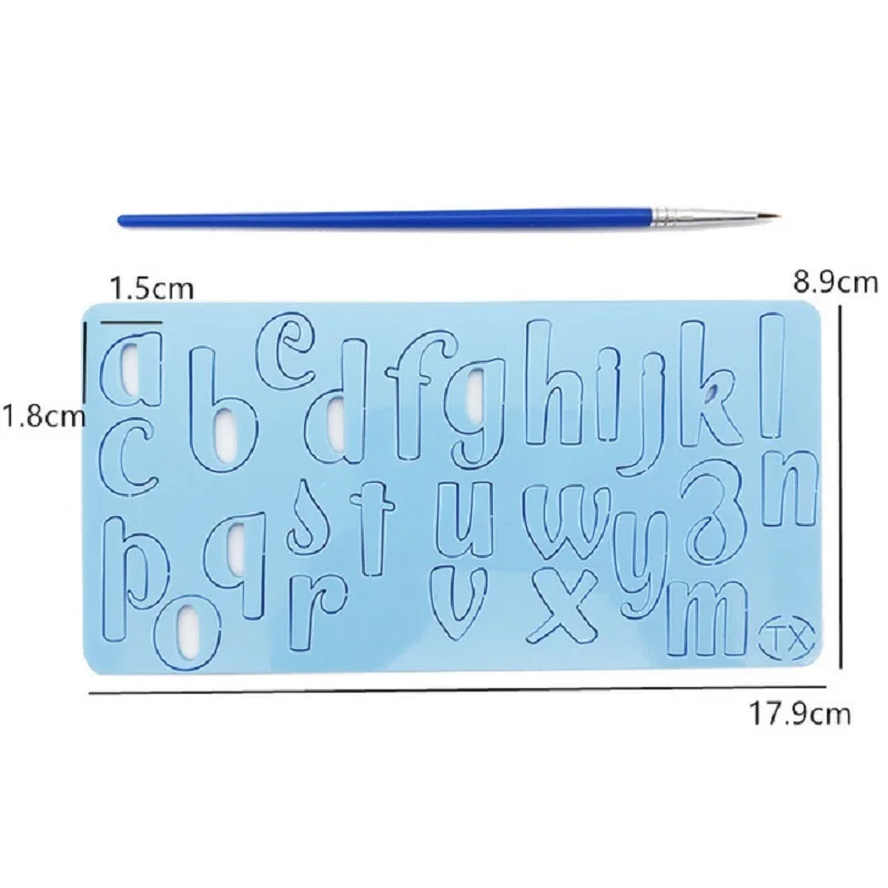

Acrylic Letter Alphabet/Number Embossed Cutter Cake Mold DIY Cake/Cookie Stamp Fondant Decorating Tools Making Cake Gadgets