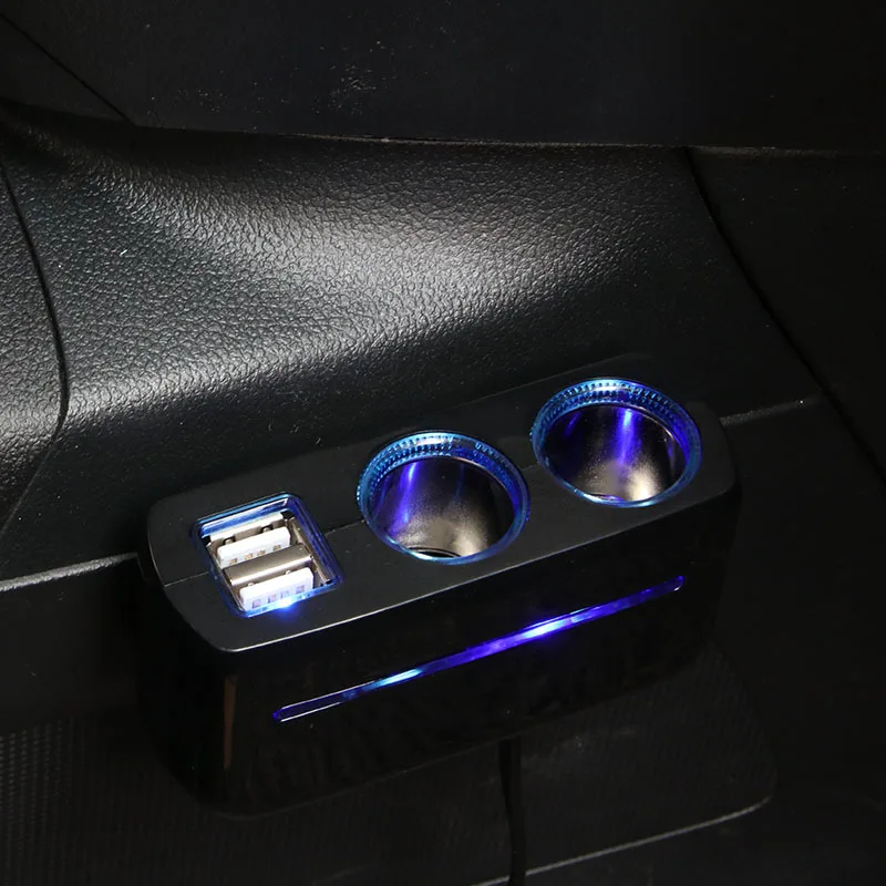 Автомобильные принадлежности Shunwei два отверстия двойной на плате USB зарядное устройство 80 Вт 3A один разделен на два автомобиля зарядное устройство Sd-1928a