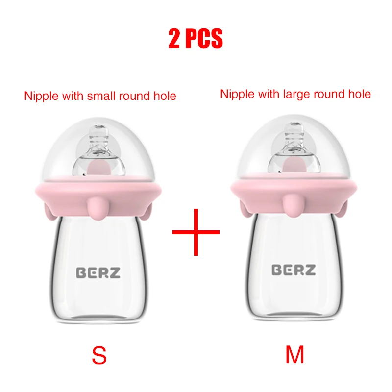 pinksm IMBABY 0-12 м безопасные бутылочки для кормления новорожденных, бутылочки для кормления детей, ручной держатель для детской бутылочки - Цвет: pinksm