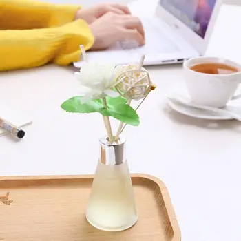 

50ml Glass Bottles Reed Diffuser Sticks Essential Oil Air Freshers Flameless Aromatherapy Home Air Freshener Perfume Set nice