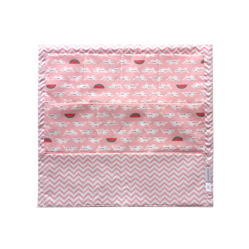 52*56 см муслиновая кровать подвесная сумка для хранения детская кроватка кровать детская хлопковая кроватка Органайзер игрушка подгузник карман для новорожденной кроватки Комплект постельного белья