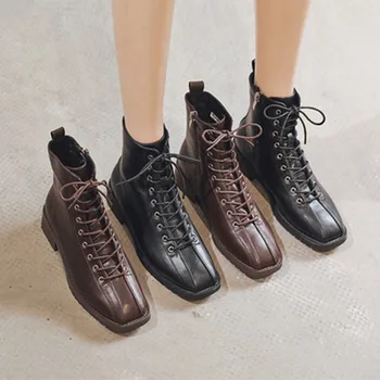 

Handsome Martin boots women's new versatile autumn and winter plush short boots children's thick heel short boots women