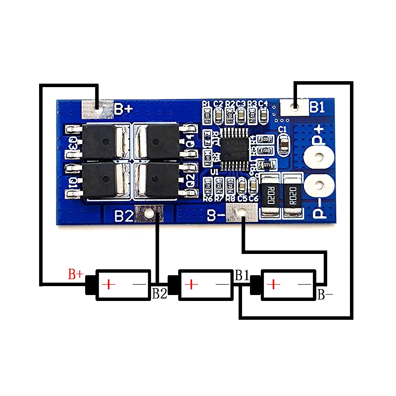 3S 20A 18650 Li ion Lithium Battery Charger Protection Board    12V  Electric 15A Lipo BMS PCB PCM with balance|Integrated Circuits| -  AliExpress