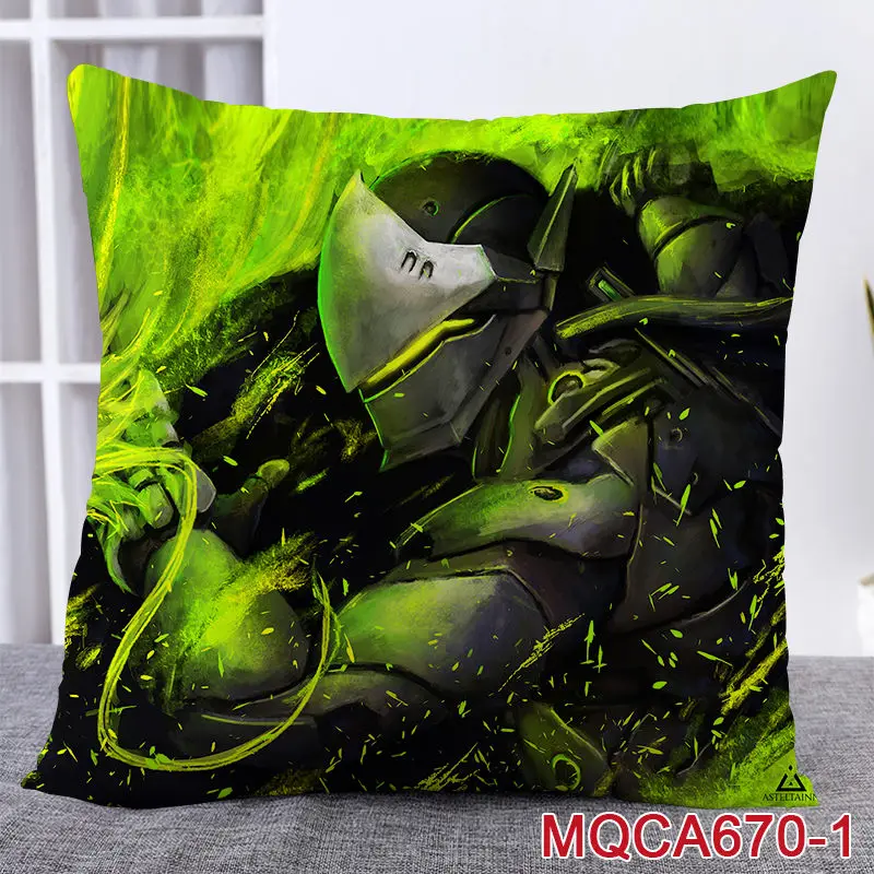 45X45 см аниме игра Overwatch наволочка OW dva Mercy Mei Hanzo Genji Reaper Dakimakura Чехол 3D двухсторонний принт наволочка - Цвет: 25