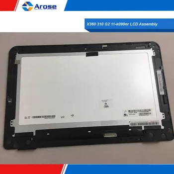 

CGVPT01GABSFGV DVFF191842N0006U M2F79AV For HP Pavilion X360 310 G2 11-k099nr LCD Assembly W Frame 809549-001