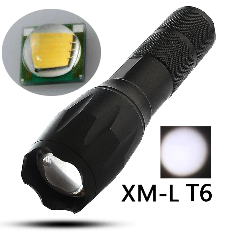 White T6 XM-L2 U3 Мощный водонепроницаемый светодиодный фонарик 5 цветов портативный фонарь Lanternas Самозащита тактический фонарь z92 - Испускаемый цвет: White T6