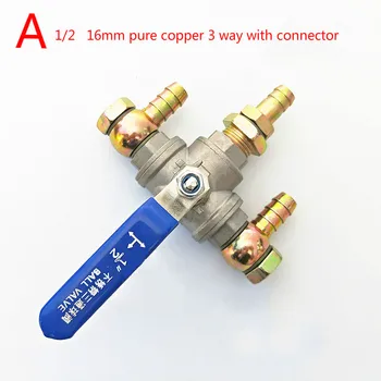 

1pc 1/2 brass ball valve for truck fuel tank auto parts H type 3/4/6 port fuel tank oil distributor valve