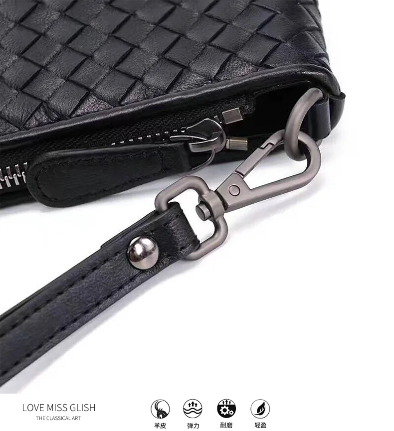 Siku bolsa de couro genuíno masculino de