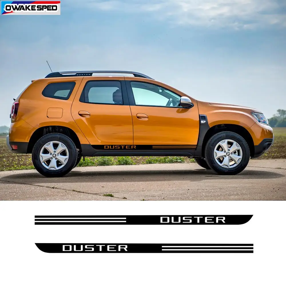 2 шт. для Dacia Renault Duster Автомобильная Двусторонняя Дверь полоса наклейка спортивный