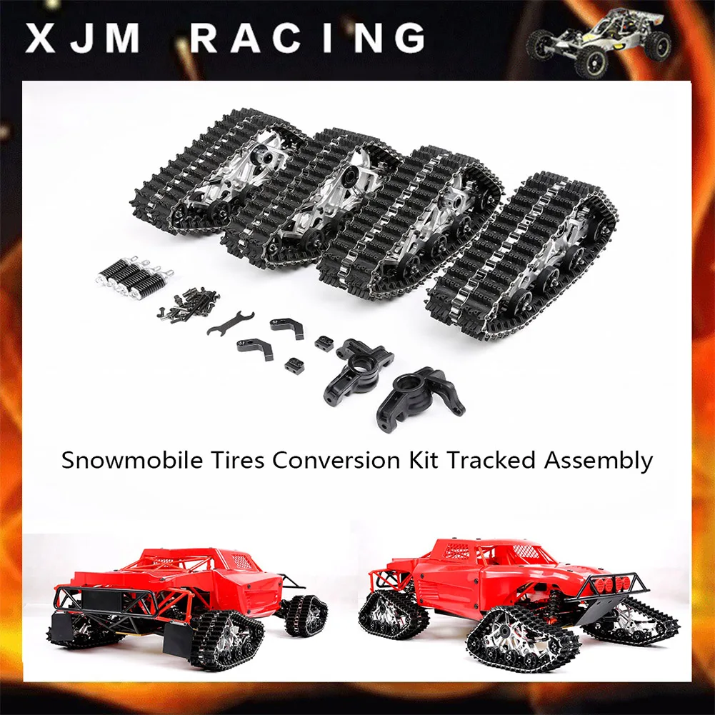 Шины для снегохода комплект гусеничной ленты 1/5 Losi 5ive T Rofun Rovan LT Km X2 грузовик
