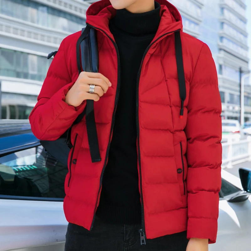 

Port&Lotus 2019 Jacket Men Parkas Men Winter Casual Hooded Coats Outerwear Thick Cotton Quilted Male Brand Clothing