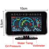 3 In 1 LCD Car Digital oil pressure gauge Voltmeter Water Temp meter 1/8 NPT Oil Pressure sensor + Water Temperature sensor 10mm ► Photo 3/6