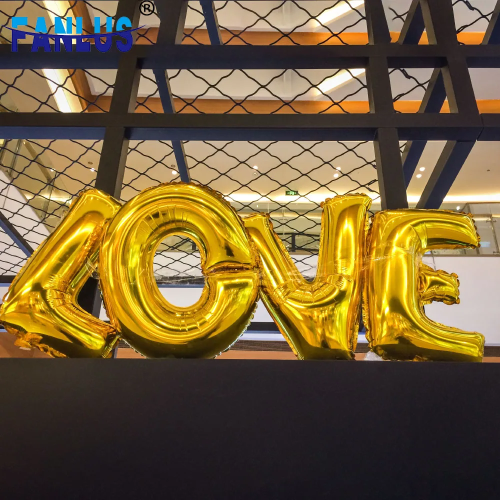 16 дюймов золотые буквы шар День Рождения украшения Детские золотые свадебные шары Алфавит Air Globo юбилей, вечеринка, украшение