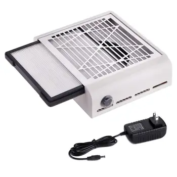 

40W Nail Dust Collector Suction Professional Powerful Vacuum Cleaner UV Gel Machine Vacuum Cleaner Fan Nail Art Salon Plastic CE