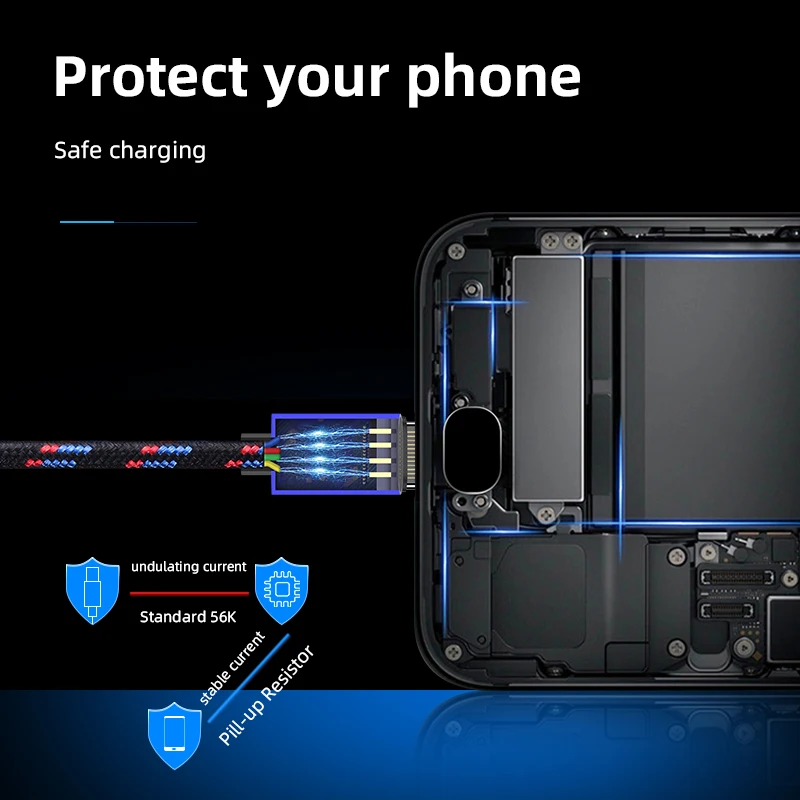 CANDYEIC 5A USB C TYPE кабель для Android Xiaomi Redmi Huawei супер быстрая зарядка iPhone Samsung Micro